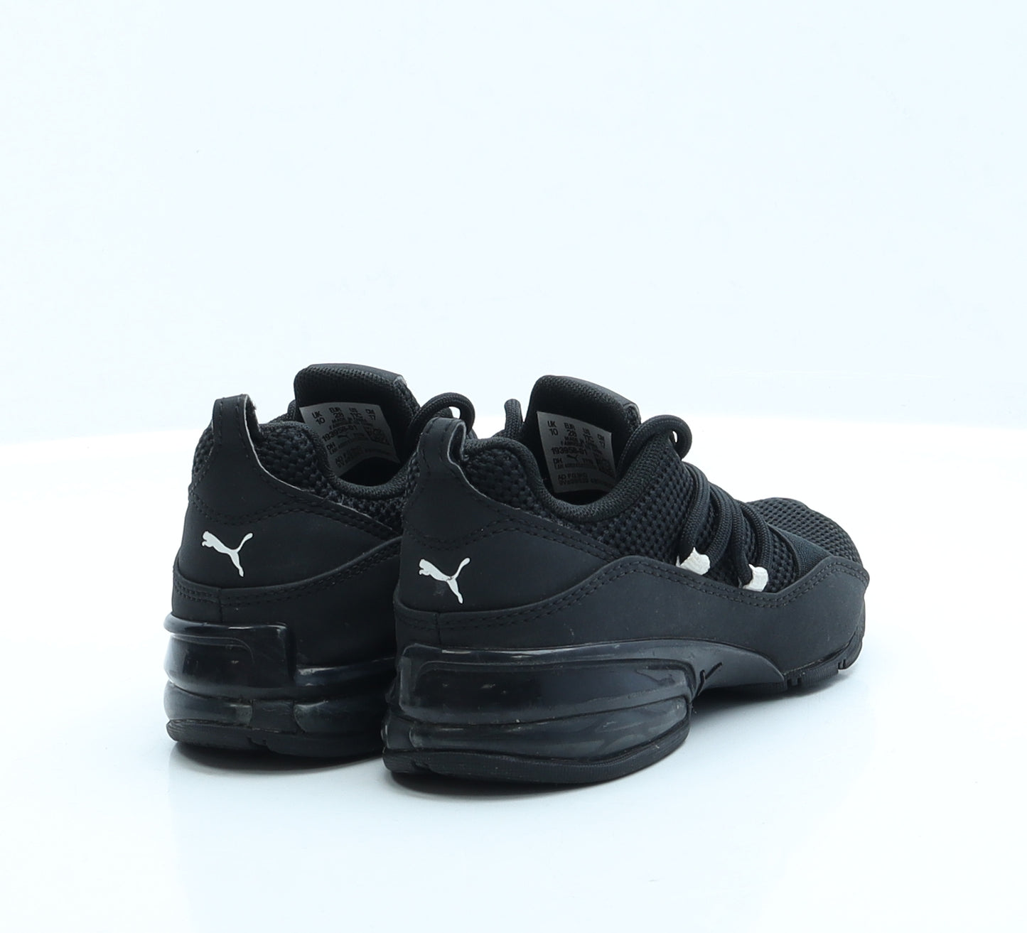 PUMA Boys Black  Fabric Trainer Casual UK 10 10 EUR 28