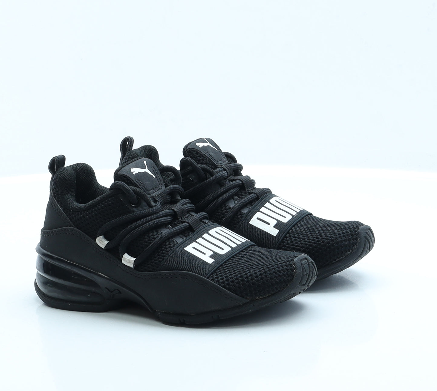 PUMA Boys Black  Fabric Trainer Casual UK 10 10 EUR 28