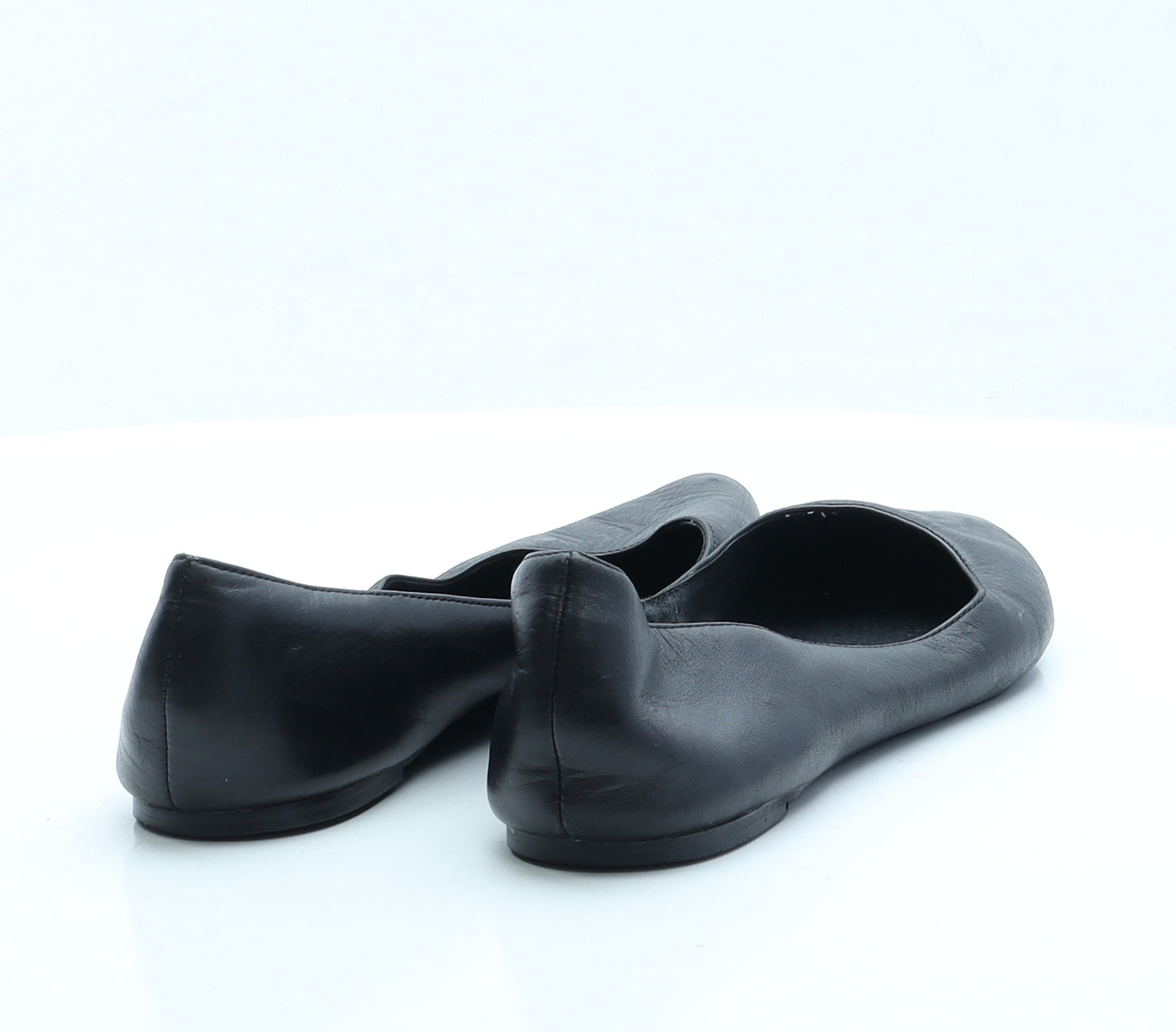 Accessorize Womens Black  Faux Leather Ballet Flat UK 5 38