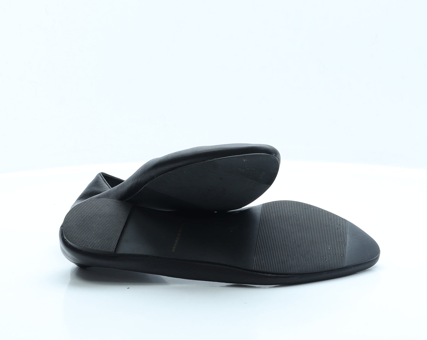 Accessorize Womens Black  Faux Leather Ballet Flat UK 5 38