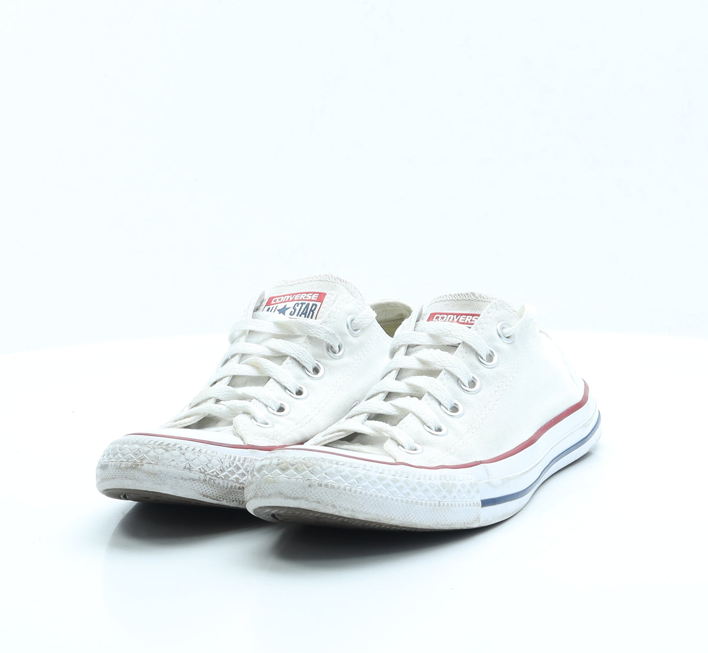 Converse Womens White  Fabric Trainer Casual UK 5