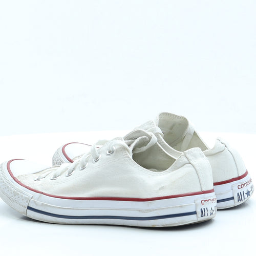 Converse Womens White  Fabric Trainer Casual UK 5