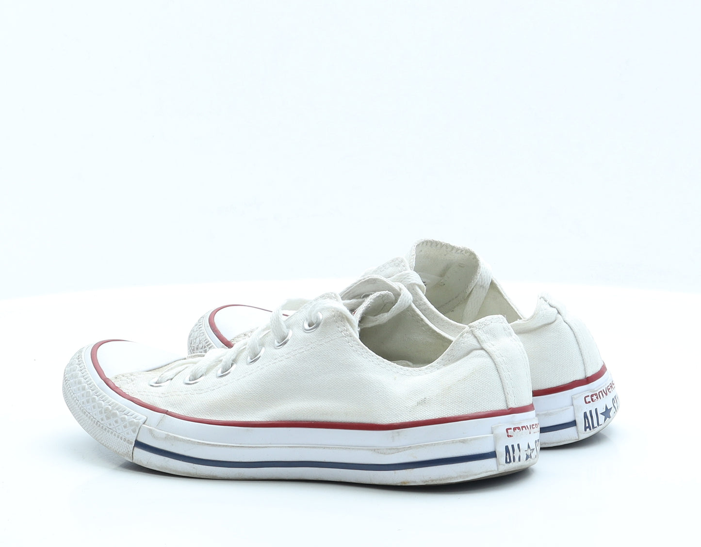 Converse Womens White  Fabric Trainer Casual UK 5