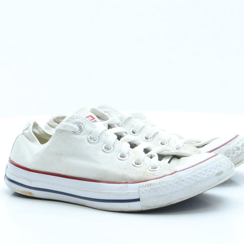 Converse Womens White  Fabric Trainer Casual UK 5