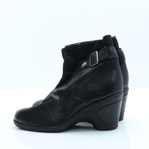 Clarks Womens Black  Faux Leather Chelsea Boot UK 5.5