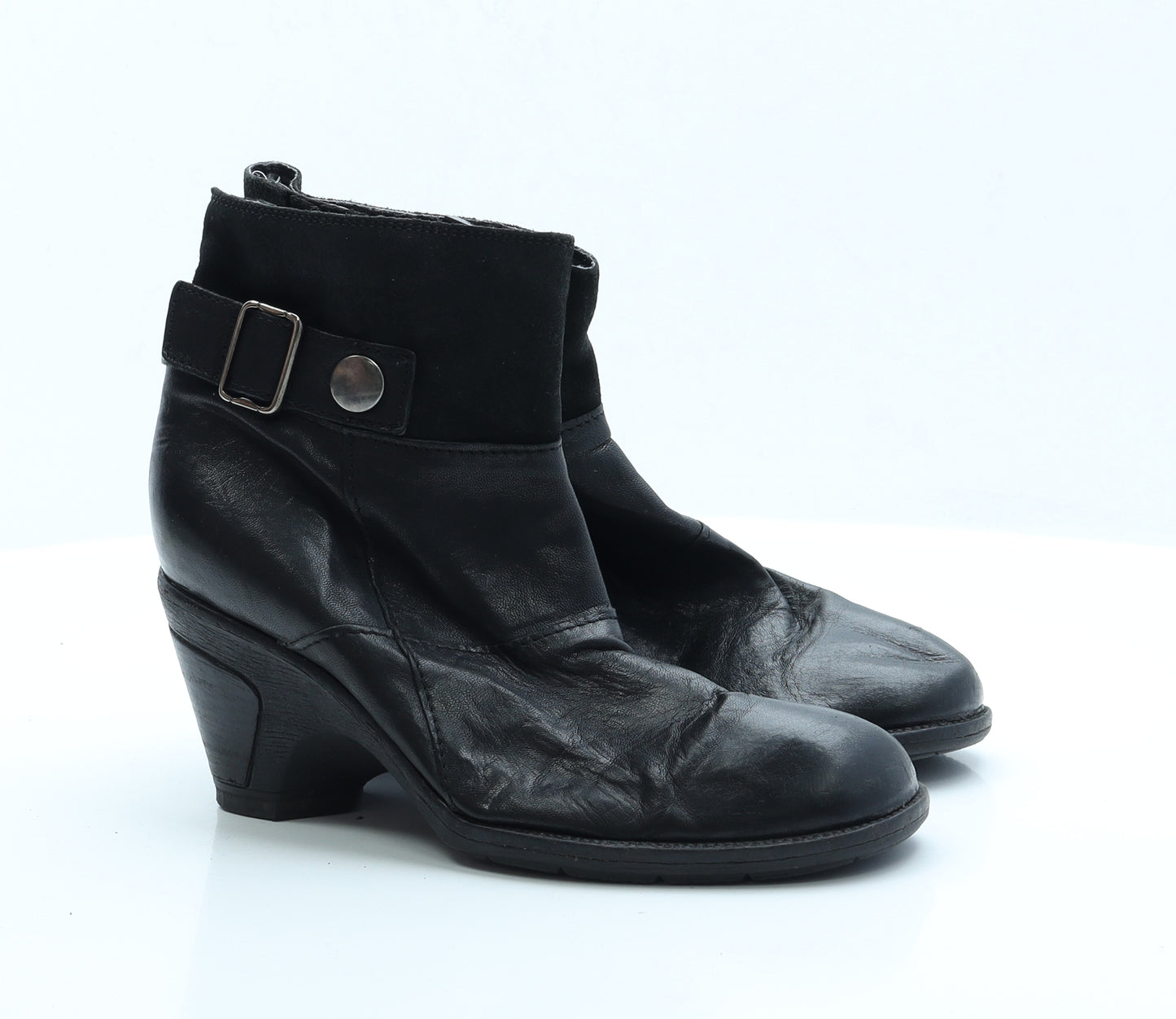 Clarks Womens Black  Faux Leather Chelsea Boot UK 5.5