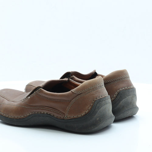 Hush Puppies Mens Brown  Faux Leather Loafer Casual UK 9 9