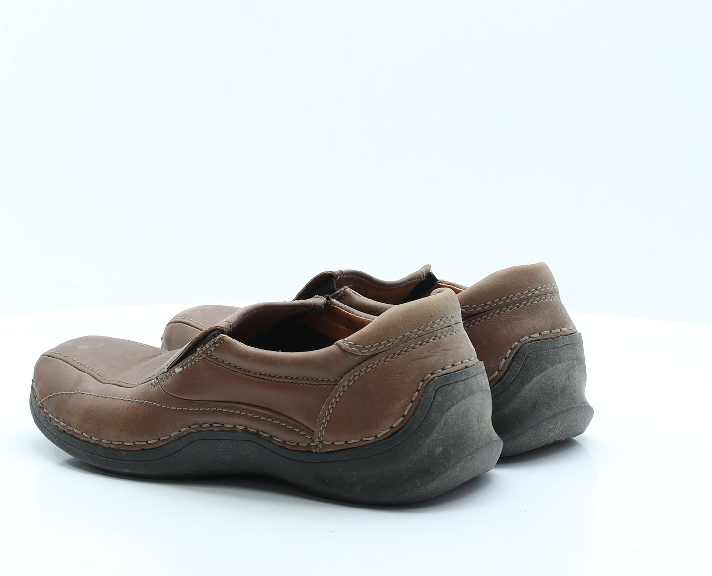 Hush Puppies Mens Brown  Faux Leather Loafer Casual UK 9 9