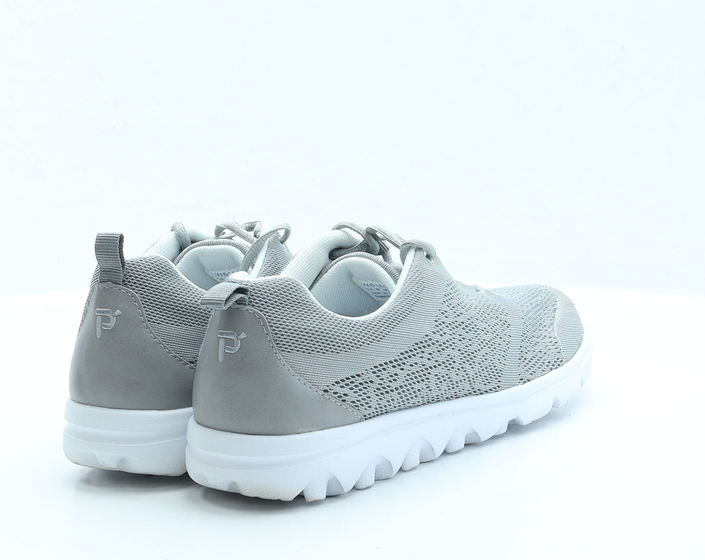 Propet Womens Grey Fabric Trainer Casual UK 7 9