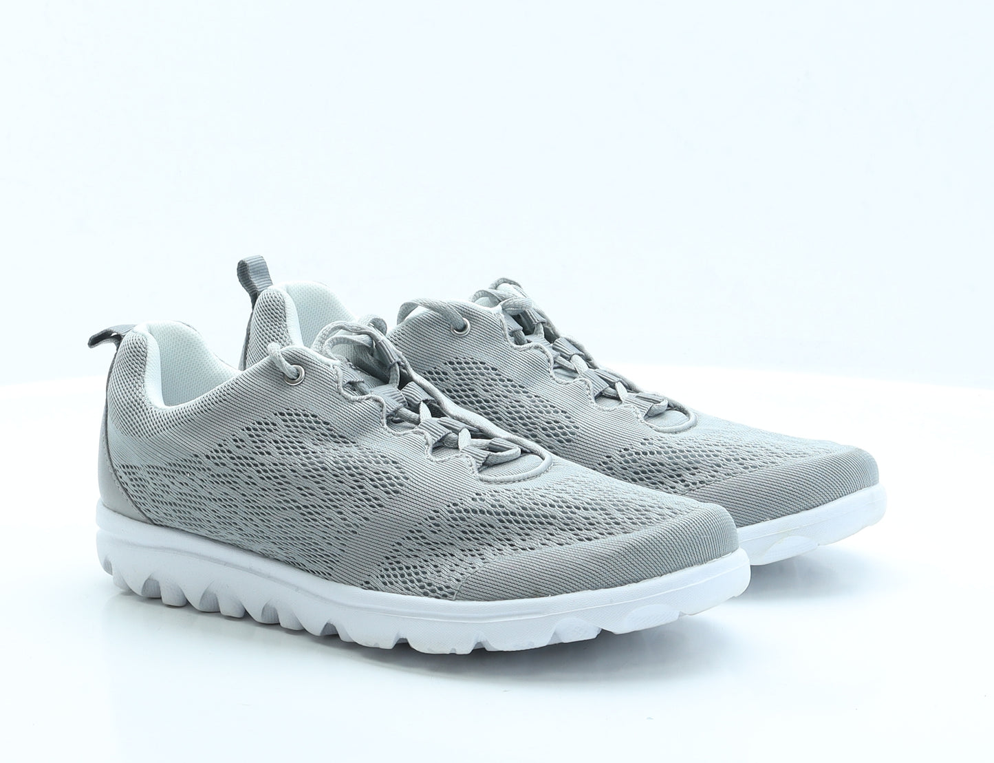 Propet Womens Grey Fabric Trainer Casual UK 7 9