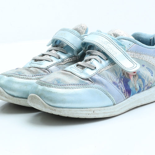 Frozen Girls Blue Polyester Trainer UK 1 EUR 34
