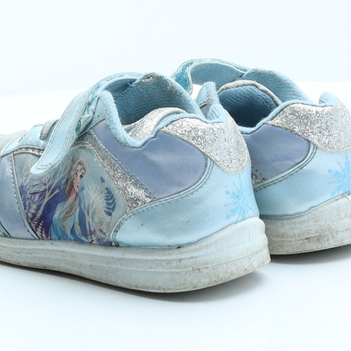 Frozen Girls Blue Polyester Trainer UK 1 EUR 34