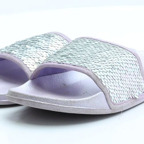 Primark Girls Purple Polyester Flat UK 2 EUR 35