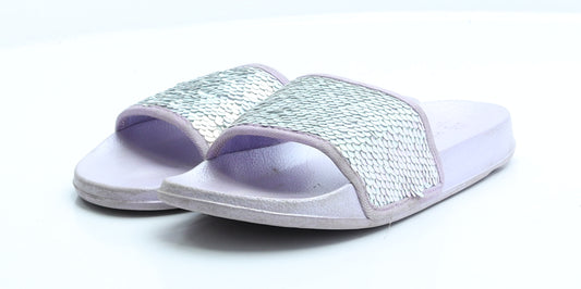 Primark Girls Purple Polyester Flat UK 2 EUR 35