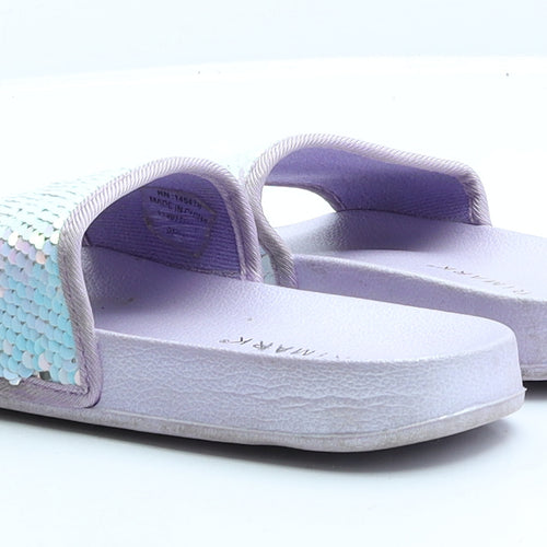 Primark Girls Purple Polyester Flat UK 2 EUR 35