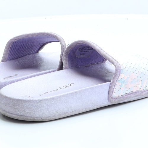 Primark Girls Purple Polyester Flat UK 2 EUR 35