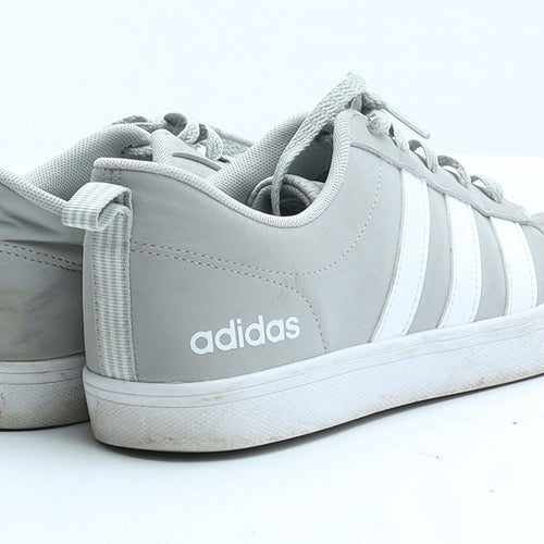 adidas Mens Grey Striped Faux Suede Trainer UK 7 EUR 40