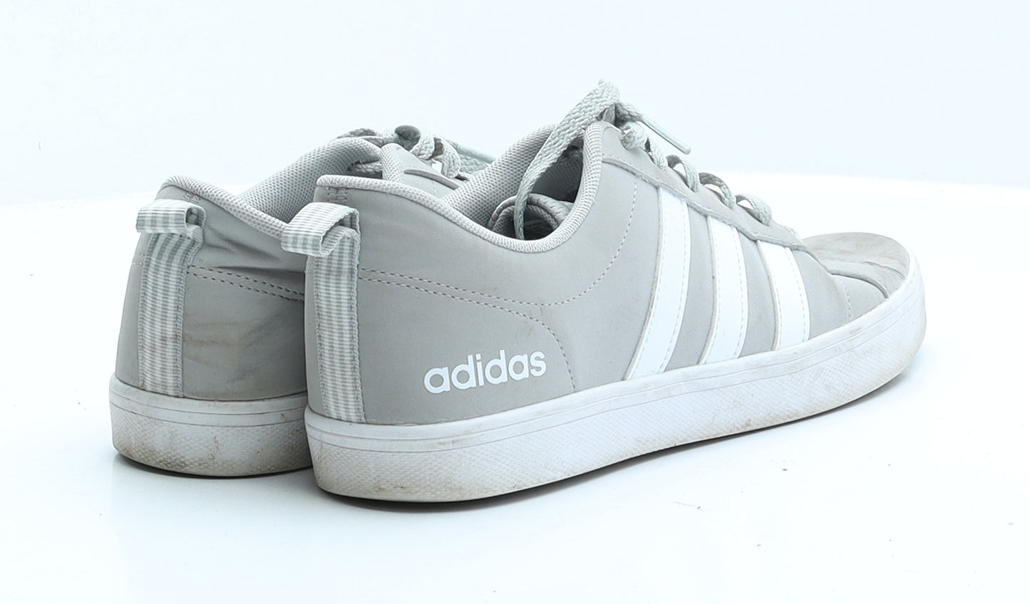 adidas Mens Grey Striped Faux Suede Trainer UK 7 EUR 40
