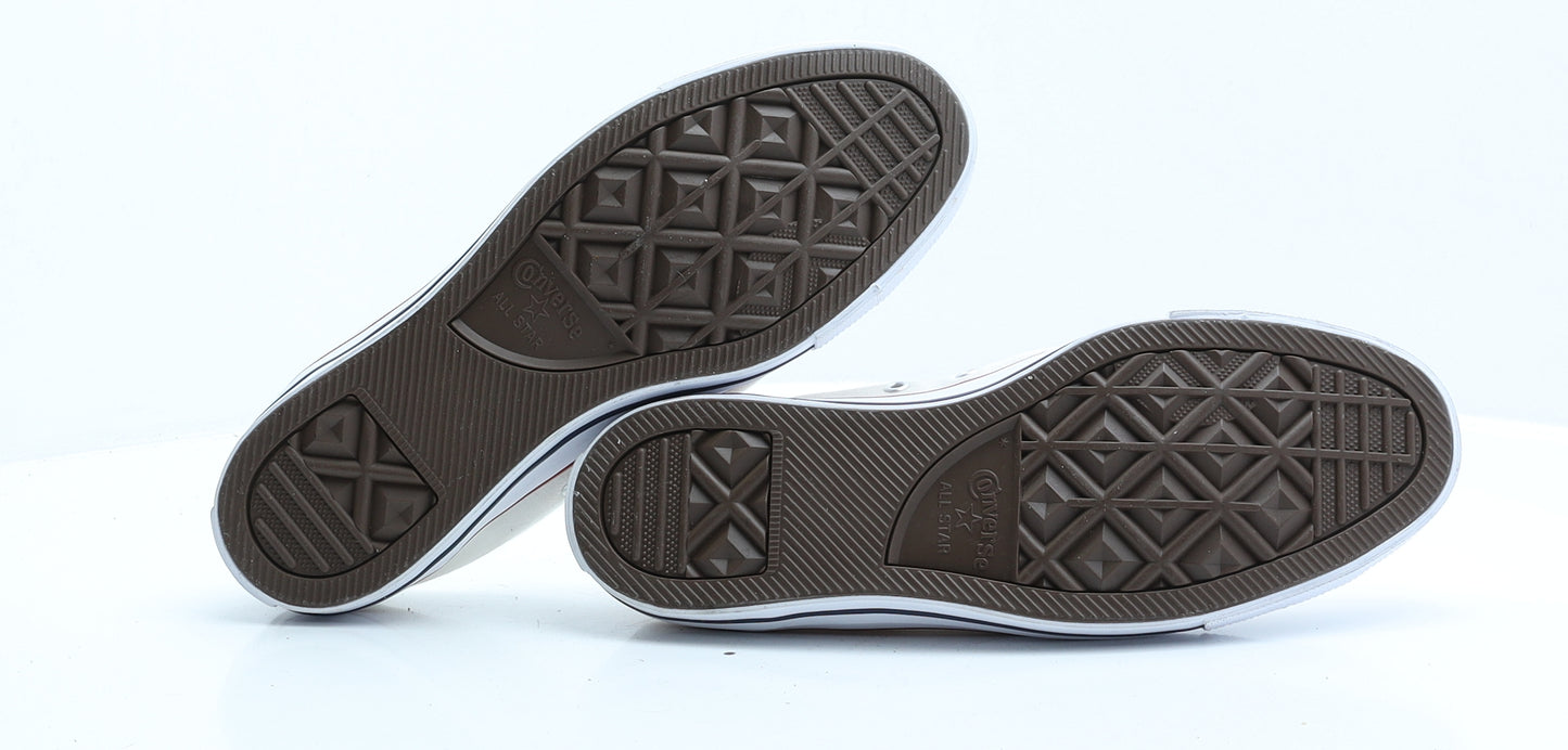 Converse Mens White Polyester Trainer UK 9 EUR 42