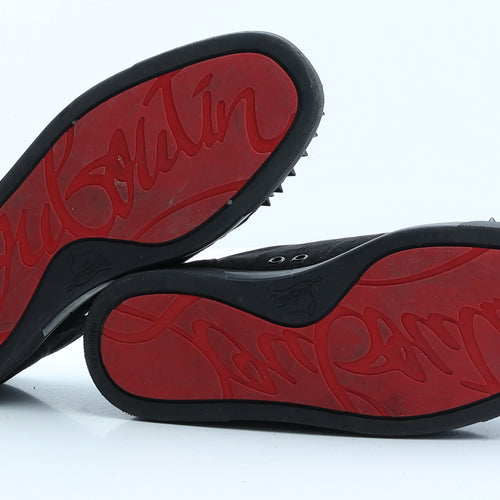 Christian Louboutin Mens Black Suede Trainer UK 8 EUR 41