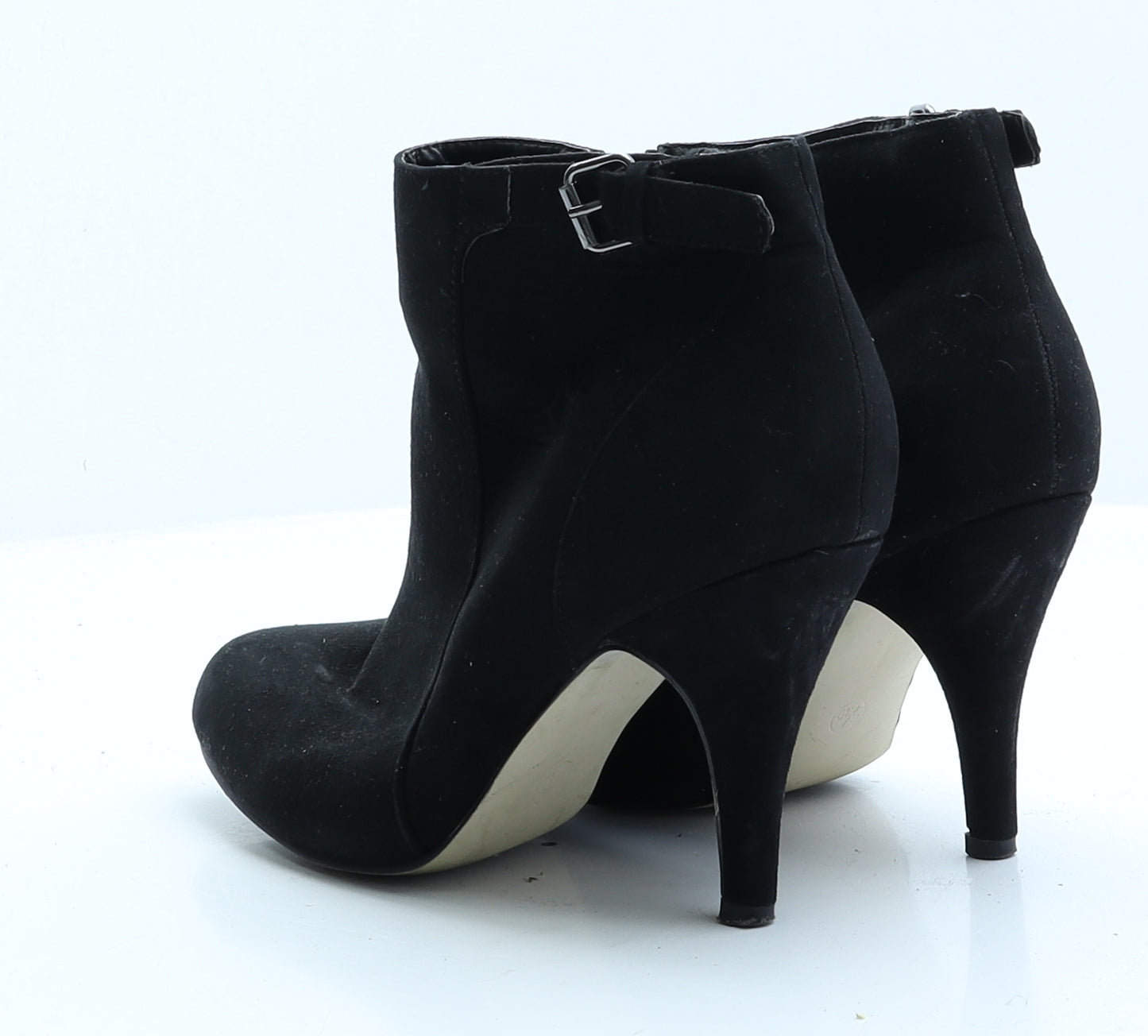 Fiore Womens Black Faux Suede Bootie Boot UK 6 EUR 39