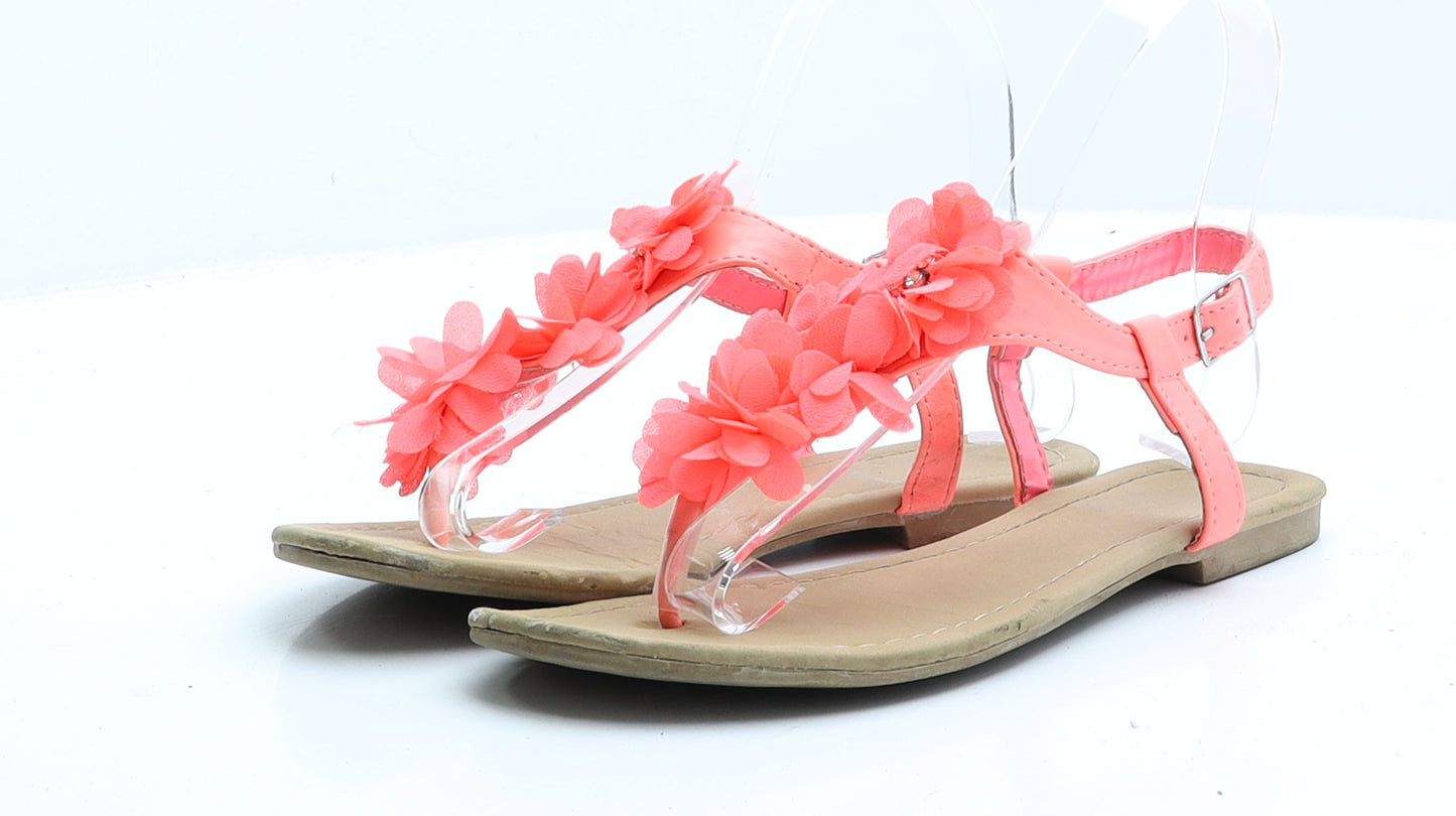Young Dimension Womens Pink Polyester Slingback Sandal UK 3 EUR 36
