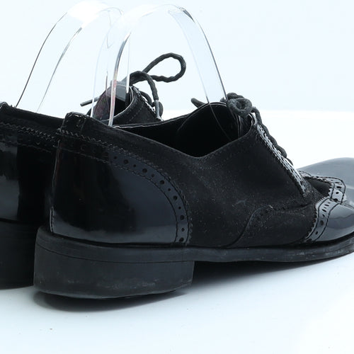 Preworn Mens Black Patent Leather Oxford Casual UK 9 EUR 42