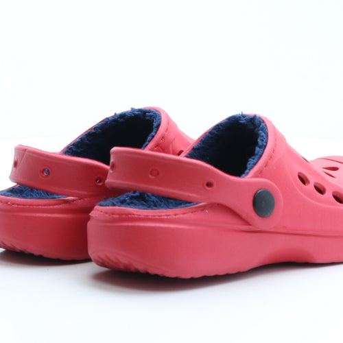Preworn Boys Red  Rubber Clog  UK 12 12 EUR 31
