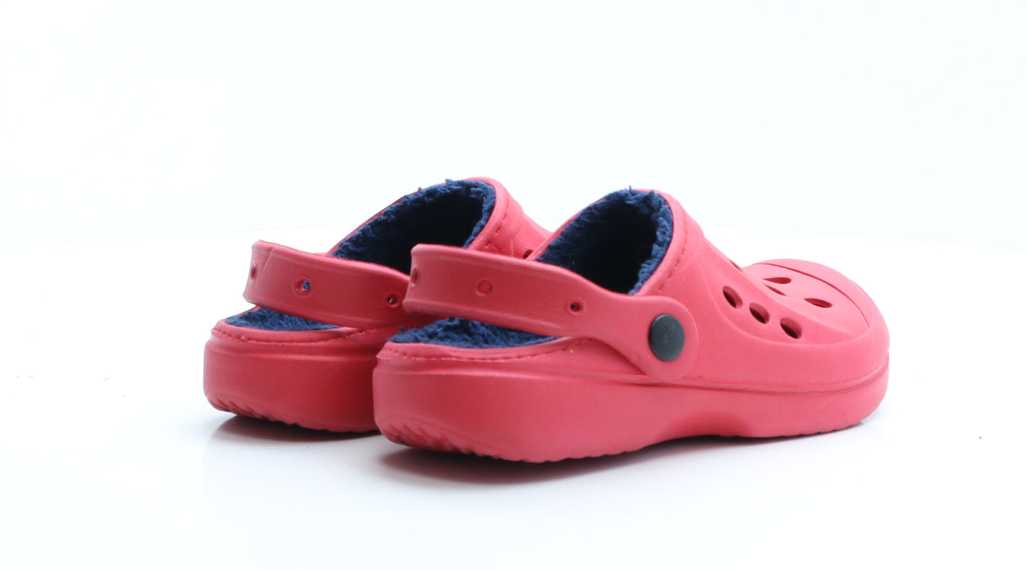 Preworn Boys Red  Rubber Clog  UK 12 12 EUR 31