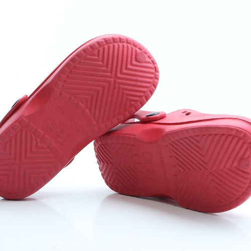 Preworn Boys Red  Rubber Clog  UK 12 12 EUR 31