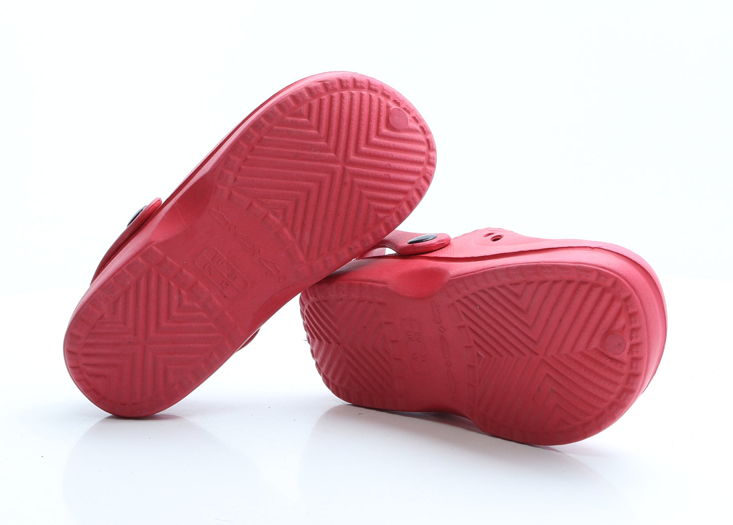 Preworn Boys Red  Rubber Clog  UK 12 12 EUR 31