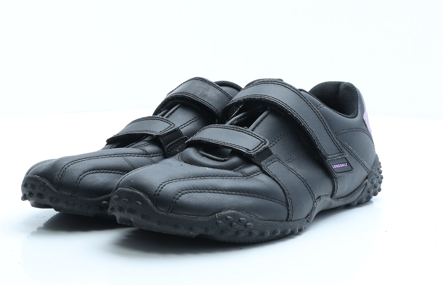 Lonsdale Womens Black Colourblock Polyester Trainer UK 5.5 EUR 38.5