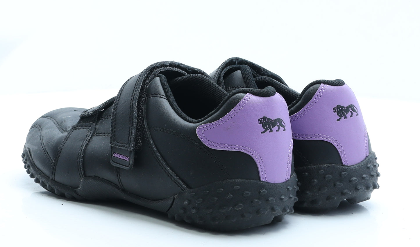 Lonsdale Womens Black Colourblock Polyester Trainer UK 5.5 EUR 38.5