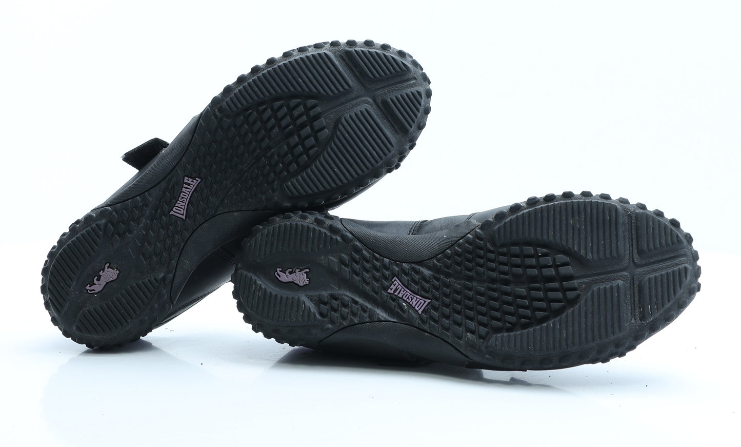 Lonsdale Womens Black Colourblock Polyester Trainer UK 5.5 EUR 38.5
