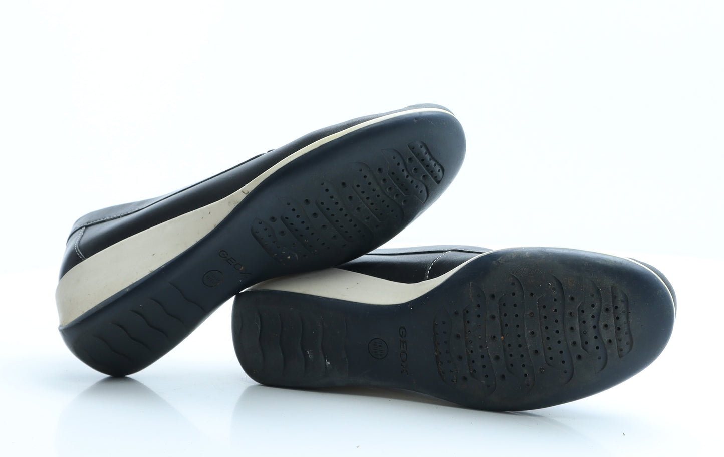 Geox Womens Black Patent Leather Loafer Casual UK 6 39