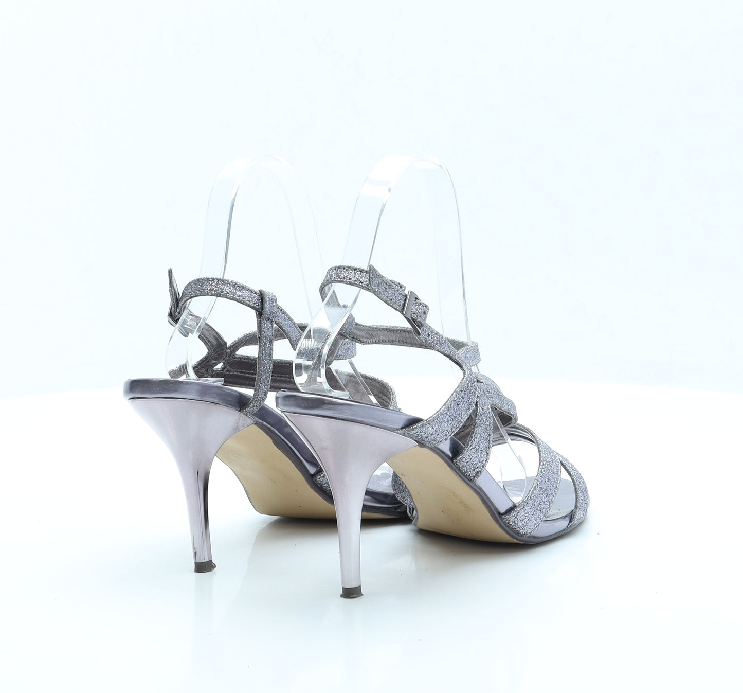 Pavers Womens Purple Polyester Strappy Heel UK 7 EUR 40