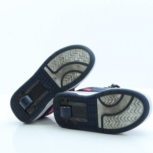 Preworn Girls Pink Polyester Trainer UK 2