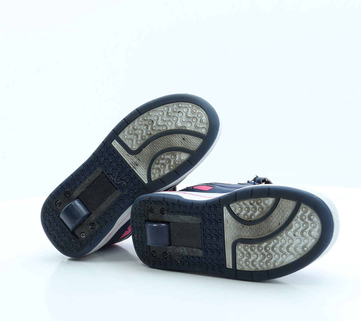 Preworn Girls Pink Polyester Trainer UK 2