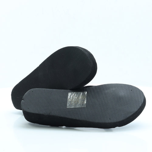Ocean Club Womens Black Rubber Thong Sandal UK 7