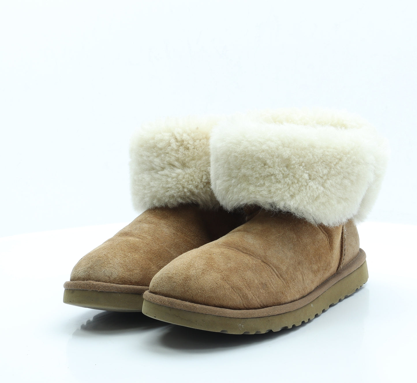 UGG Womens Brown Polyester Shearling Style Boot UK 6.5