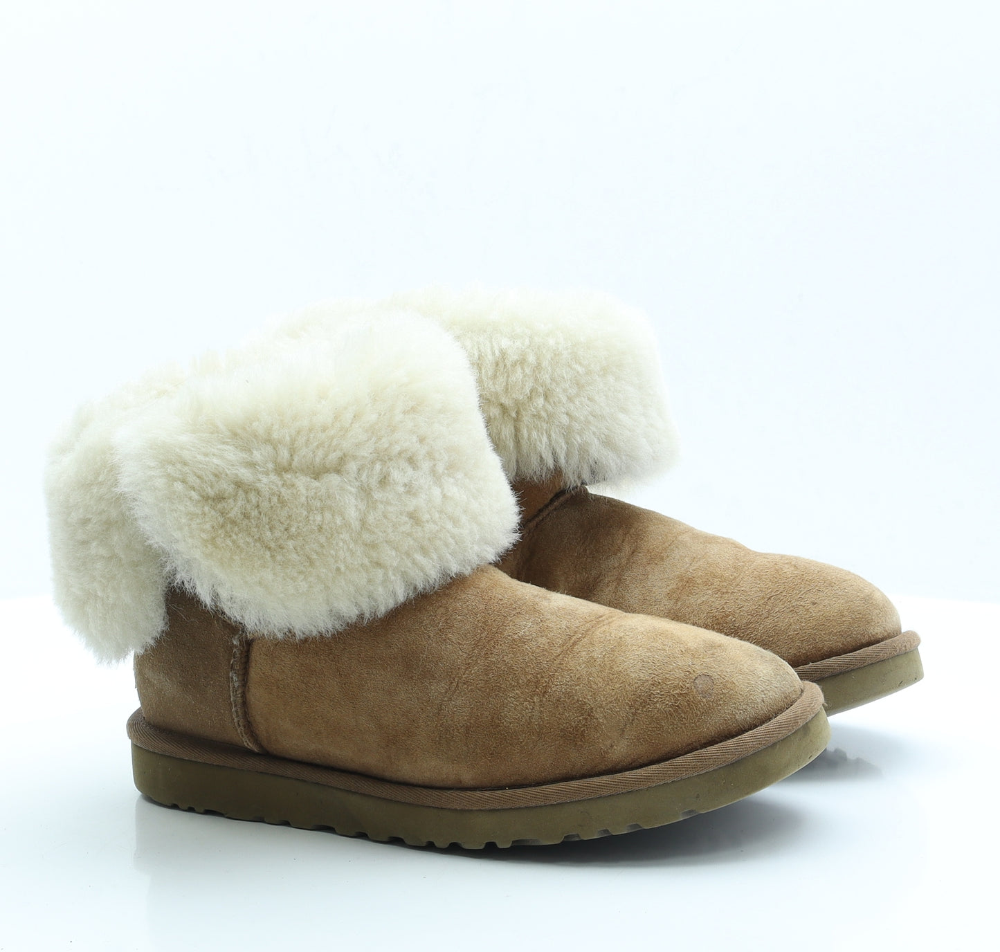 UGG Womens Brown Polyester Shearling Style Boot UK 6.5