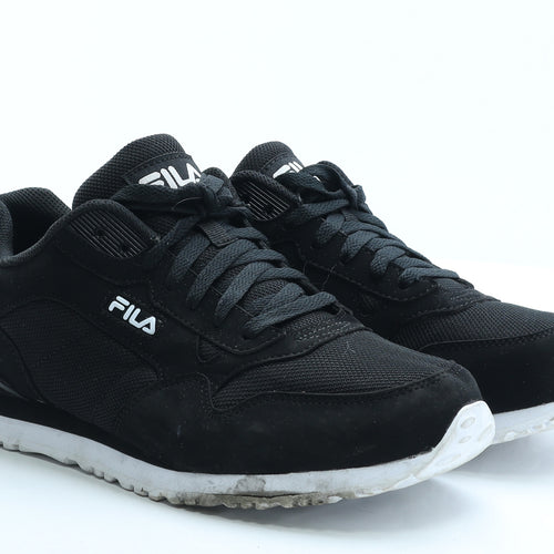 FILA Mens Black Polyester Trainer UK 8 EUR 42