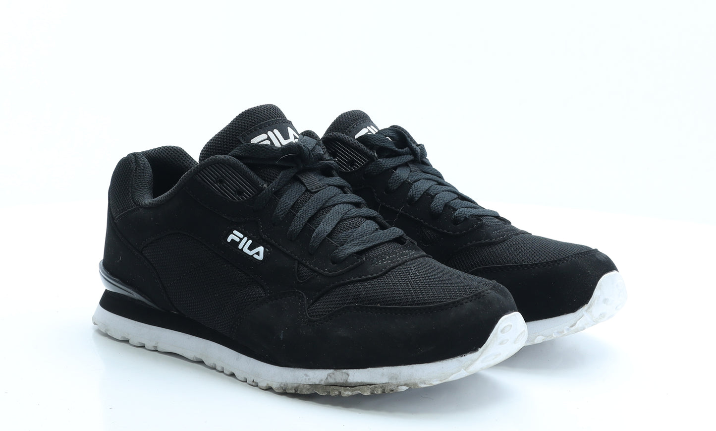 FILA Mens Black Polyester Trainer UK 8 EUR 42