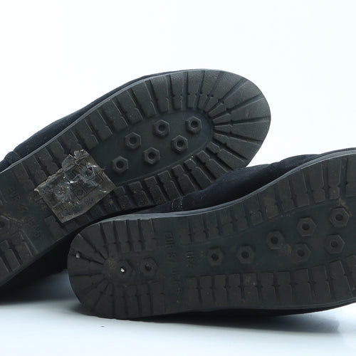 Primark Womens Black Polyester Shearling Style Boot UK 4 EUR 37