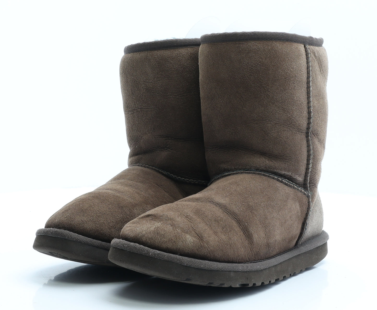 UGG Womens Brown Leather Shearling Style Boot UK 6 EUR 39