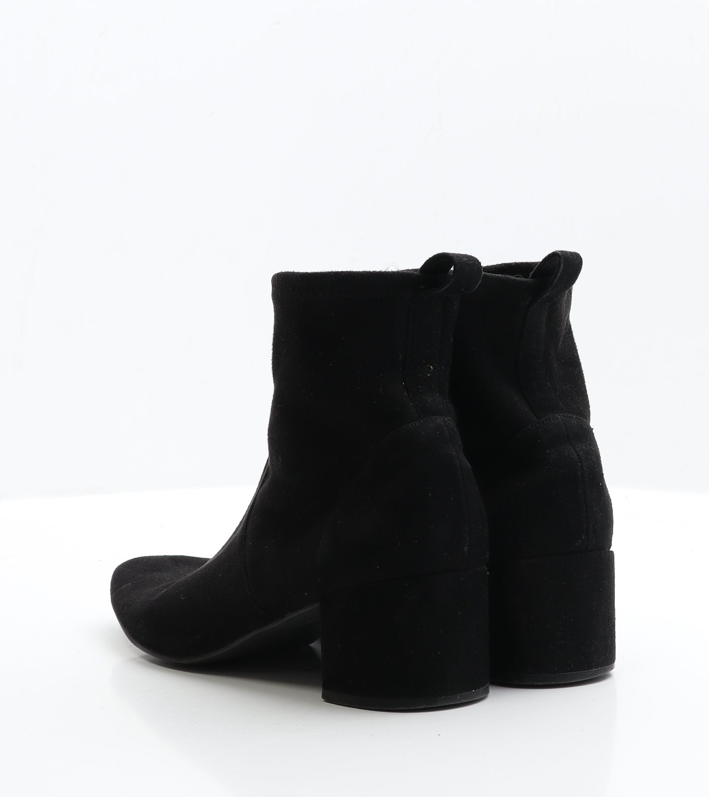 Matalan Womens Black Faux Suede Bootie Boot UK 5 EUR 38