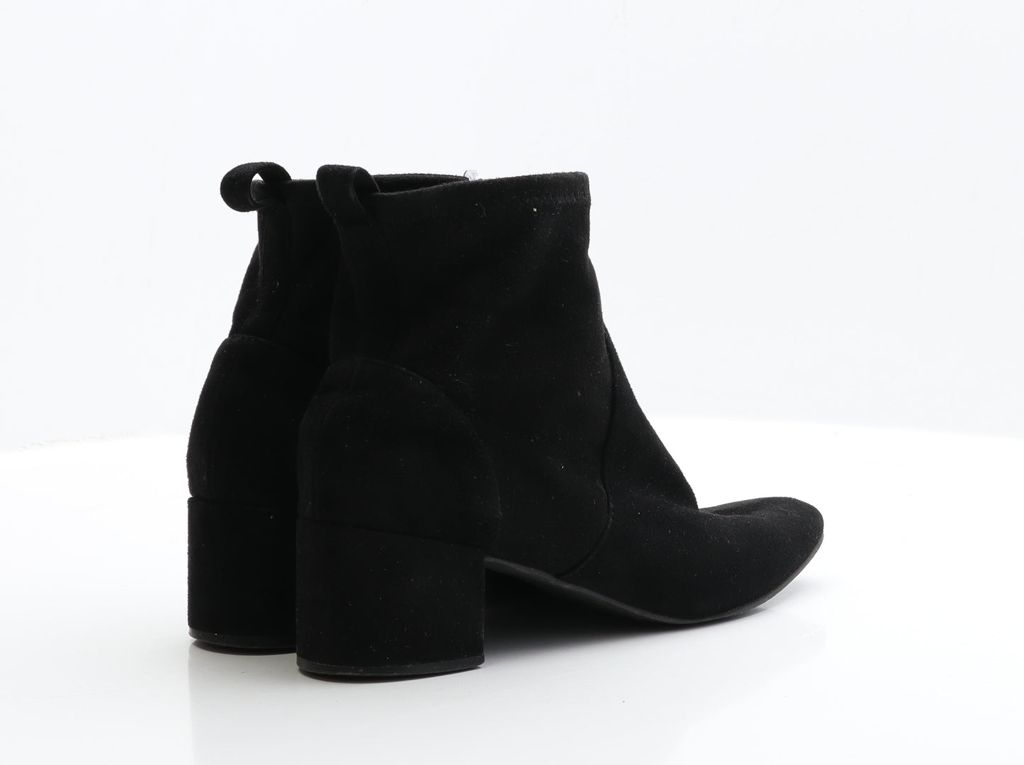 Matalan Womens Black Faux Suede Bootie Boot UK 5 EUR 38