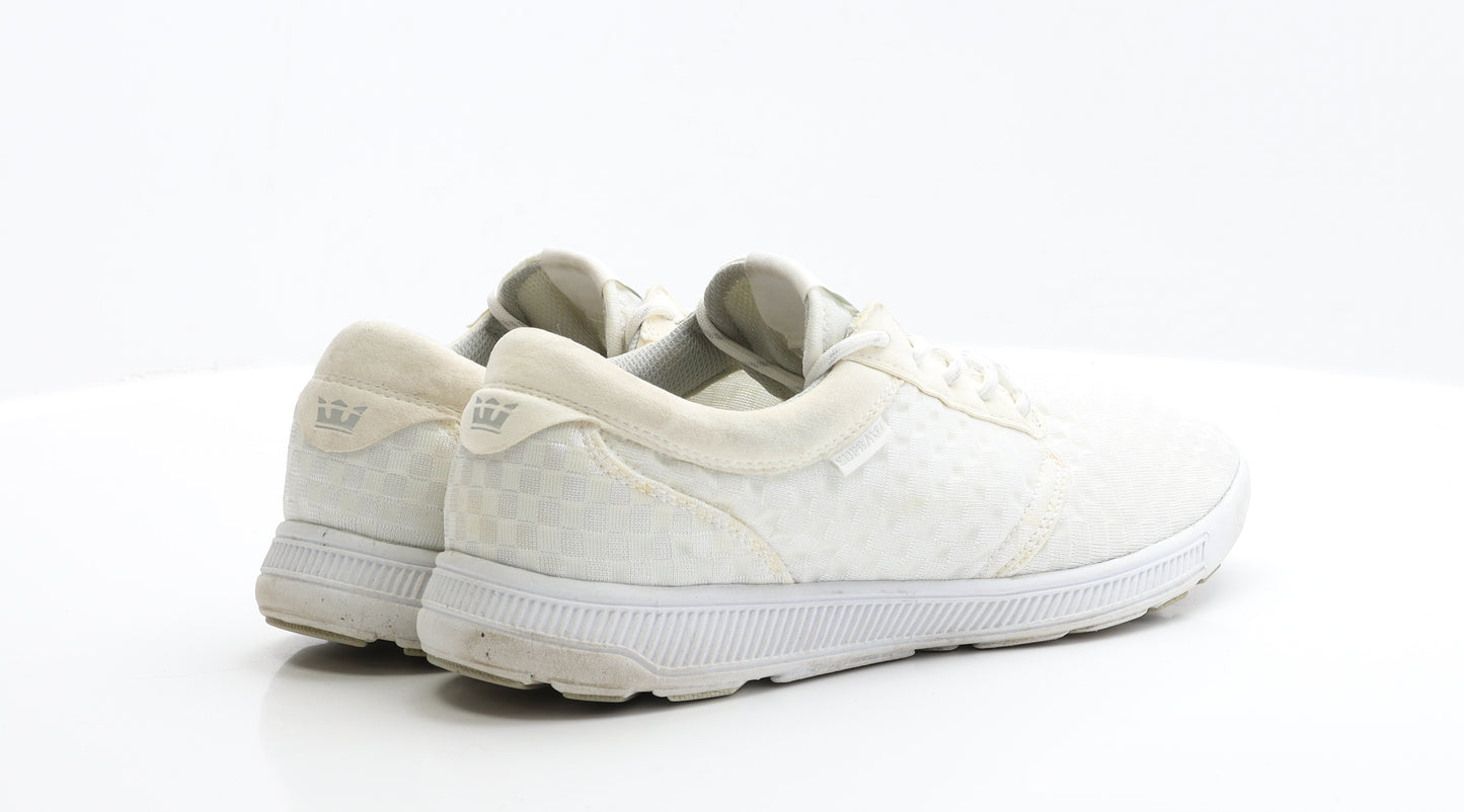 SUPRA Mens White Polyester Trainer UK 10 EUR 45