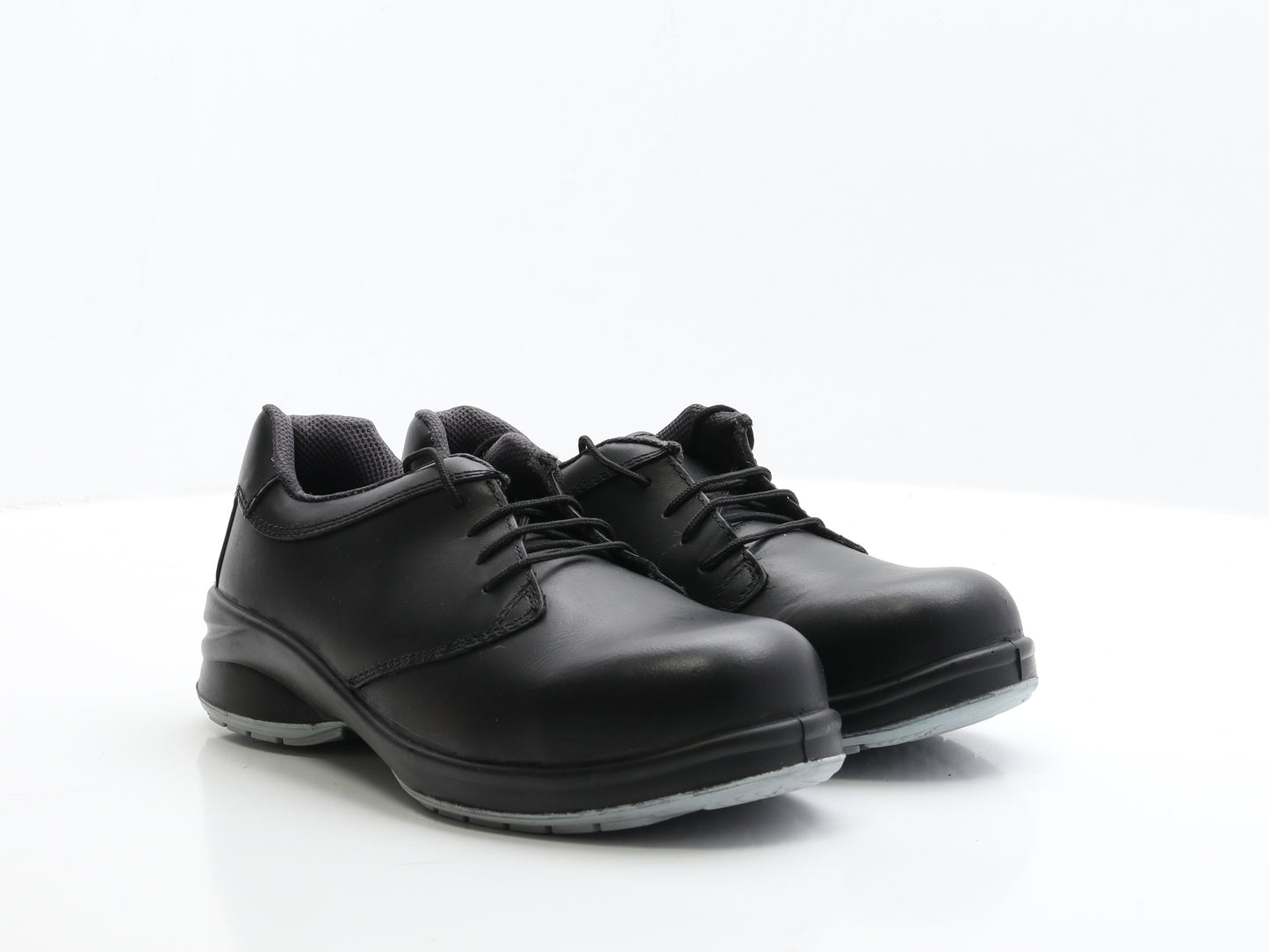 Preworn Mens Black Faux Leather Slip On Casual UK 7 EUR 41 - Unisex