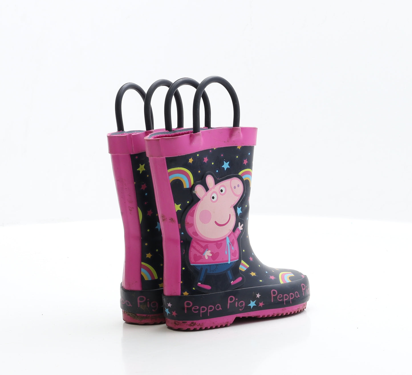 Peppa Pig Girls Multicoloured Rubber Wellies Boot UK 3